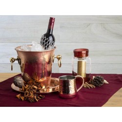 Шейкер для коктейлей 0,6 л, серия Select, ручная работа, медь, олово