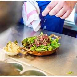 Сковорода сервировочная 20 см Copperina, ручная работа, медь луженая оловом