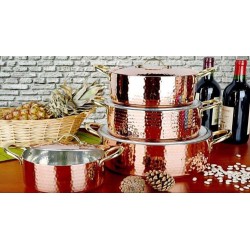 Кастрюля 5.2 л Copperina, диаметр 24 см, серия Select, ручная работа, медь луженая оловом Кастрюля 5.2 л Copperina, диаметр 24 см, серия Select, ручная работа, медь луженая оловом