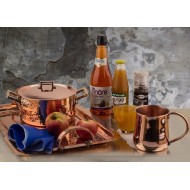 Сотейник 4,7 л Copperina, диаметр 28 см, серия Select, ручная работа, медь луженая оловом