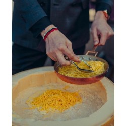 Сковорода для жарки 16 см Copperina, ручная работа, медь луженая оловом